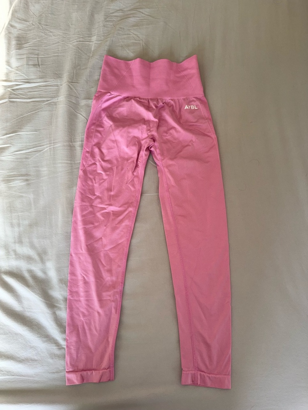 AYBL Girls' Dusty Pink High-Waist Leggings